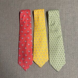 Vineyard Vines Red, Yellow, and Green Ties